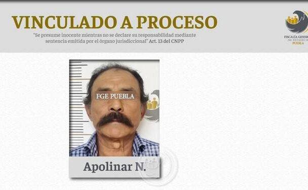 Apolinar va a la cárcel por violar a niña de 12 años.