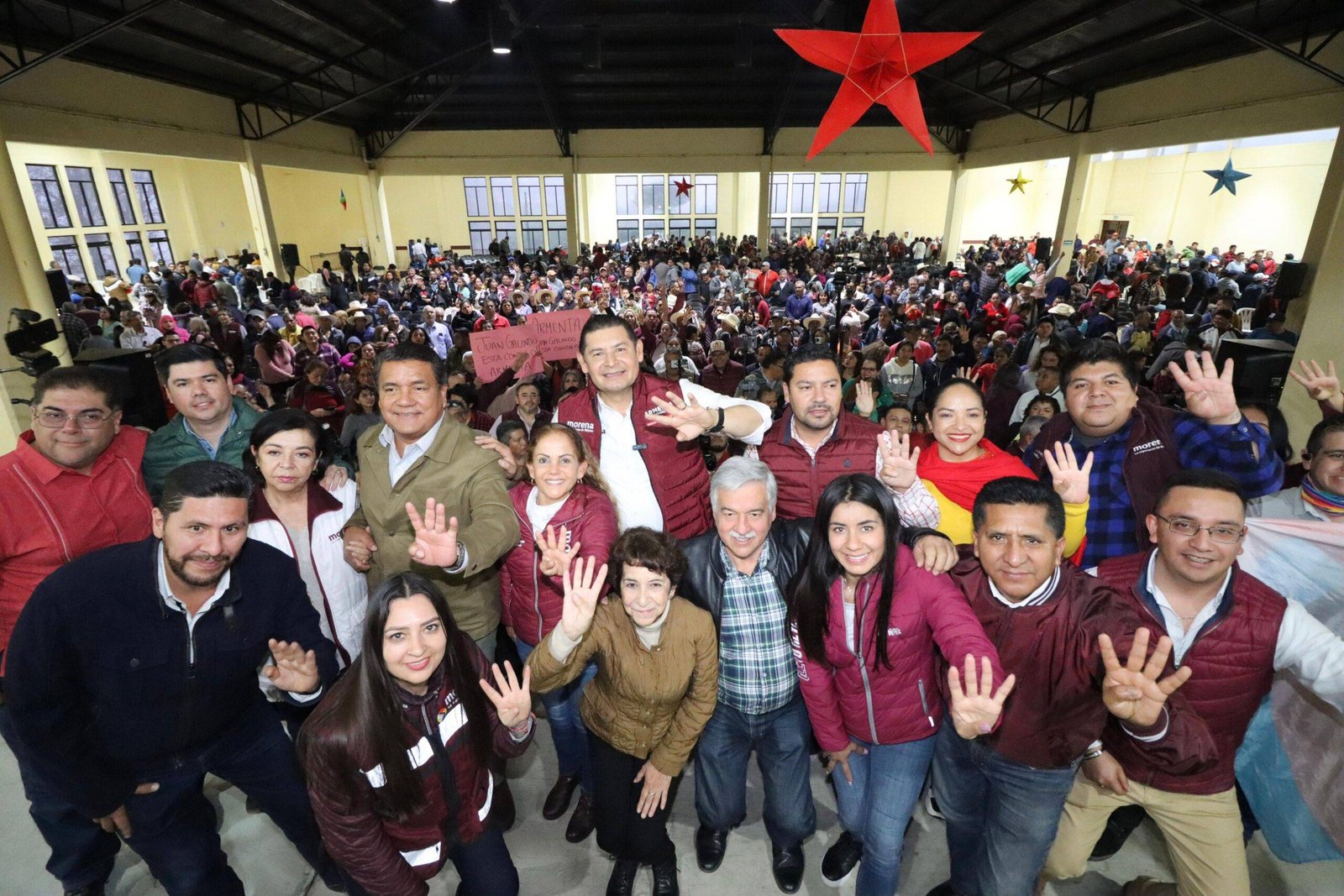 Cero tolerancia a la corrupción, por una Puebla justa: Armenta en Huauchinango.
