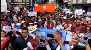 Realizan Marcha por la dignidad Obradorista. VIDEO.