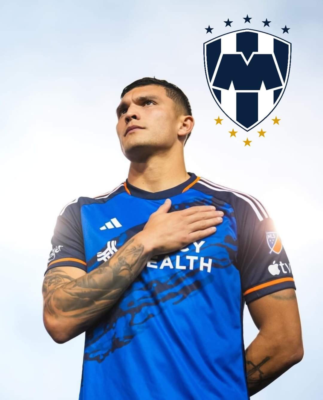 Brandon Vazquez firmó con Monterrey por tres años.