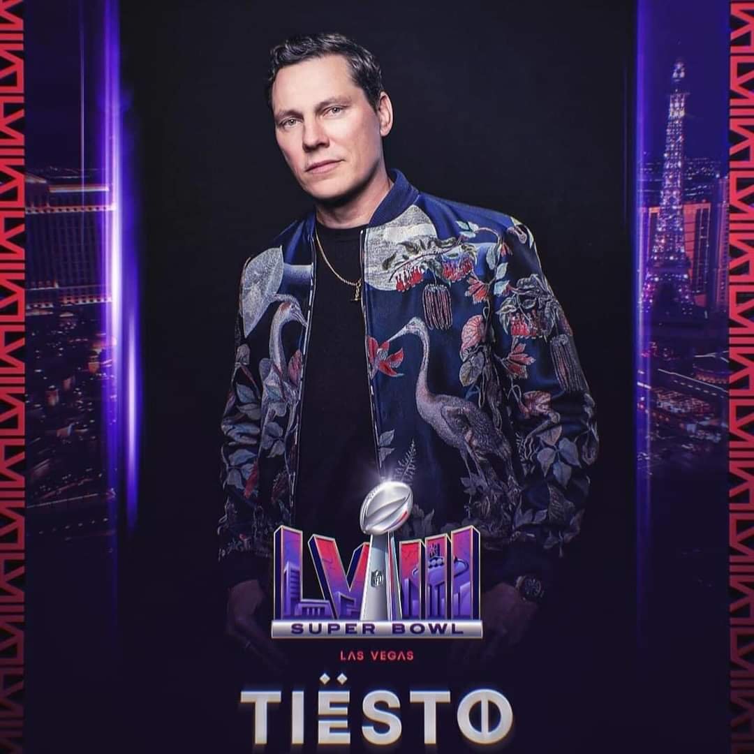 DJ TIESTO animará el Super Bowl LVIII.