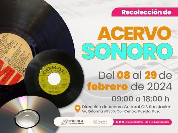 Con recolección comunitaria, gobierno estatal fortalecerá acervo sonoro poblano.