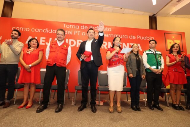 Oficializa el PT candidatura de Alejandro Armenta al Gobierno del Estdo.
