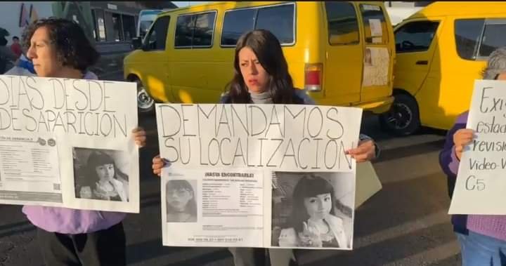 Bloquean la México-Pachuca por Desaparición de Joven de 15 Años.