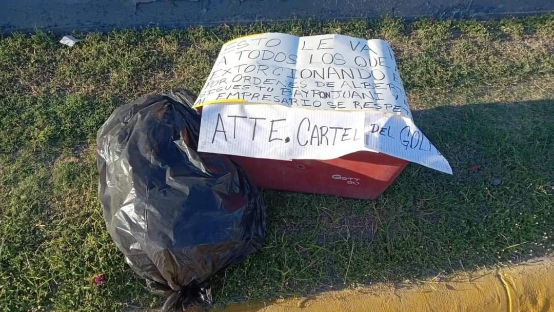 Dejan Hielera con Restos Humanos en Reynosa Tamaulipas.