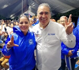 Respalda “El Tigre” Aguilar a Lupita Cuautle en cierre de campaña.