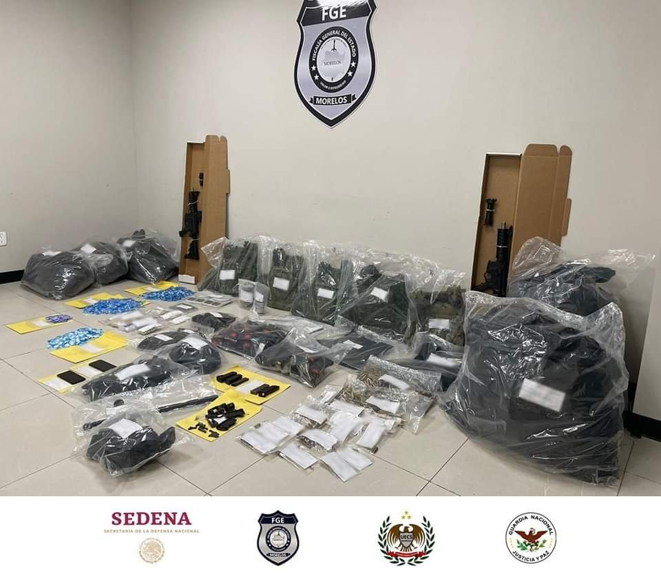 Aseguran Todo un Arsenal en Morelos Con Valor de Más un millón de  Pesos.