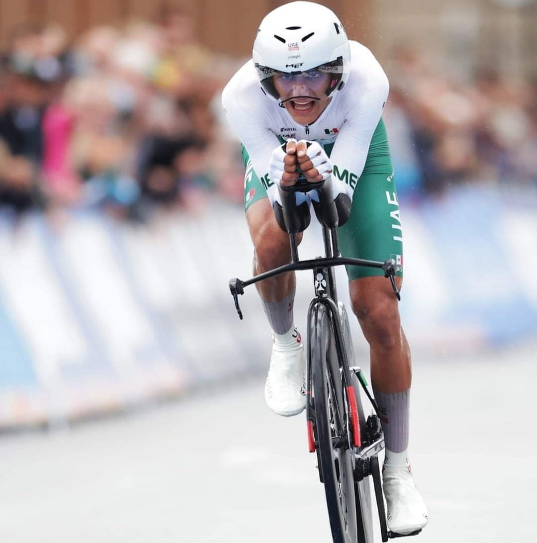 Isaac Del Toro termina en el lugar 12 del Mundial de Ciclismo de Ruta.
