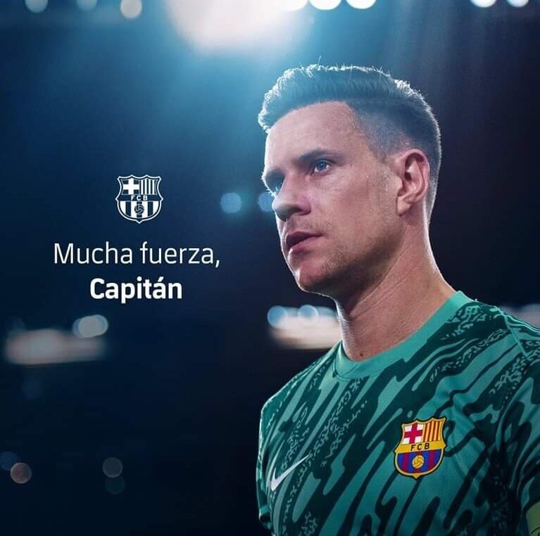 El portero del Barcelona Ter Stegen será operado, baja por 9 meses.