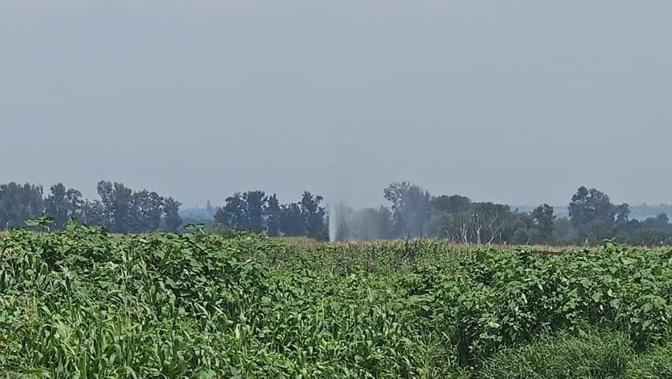 Tremenda Fuga de Combustible Por Huachicol en Jalisco.