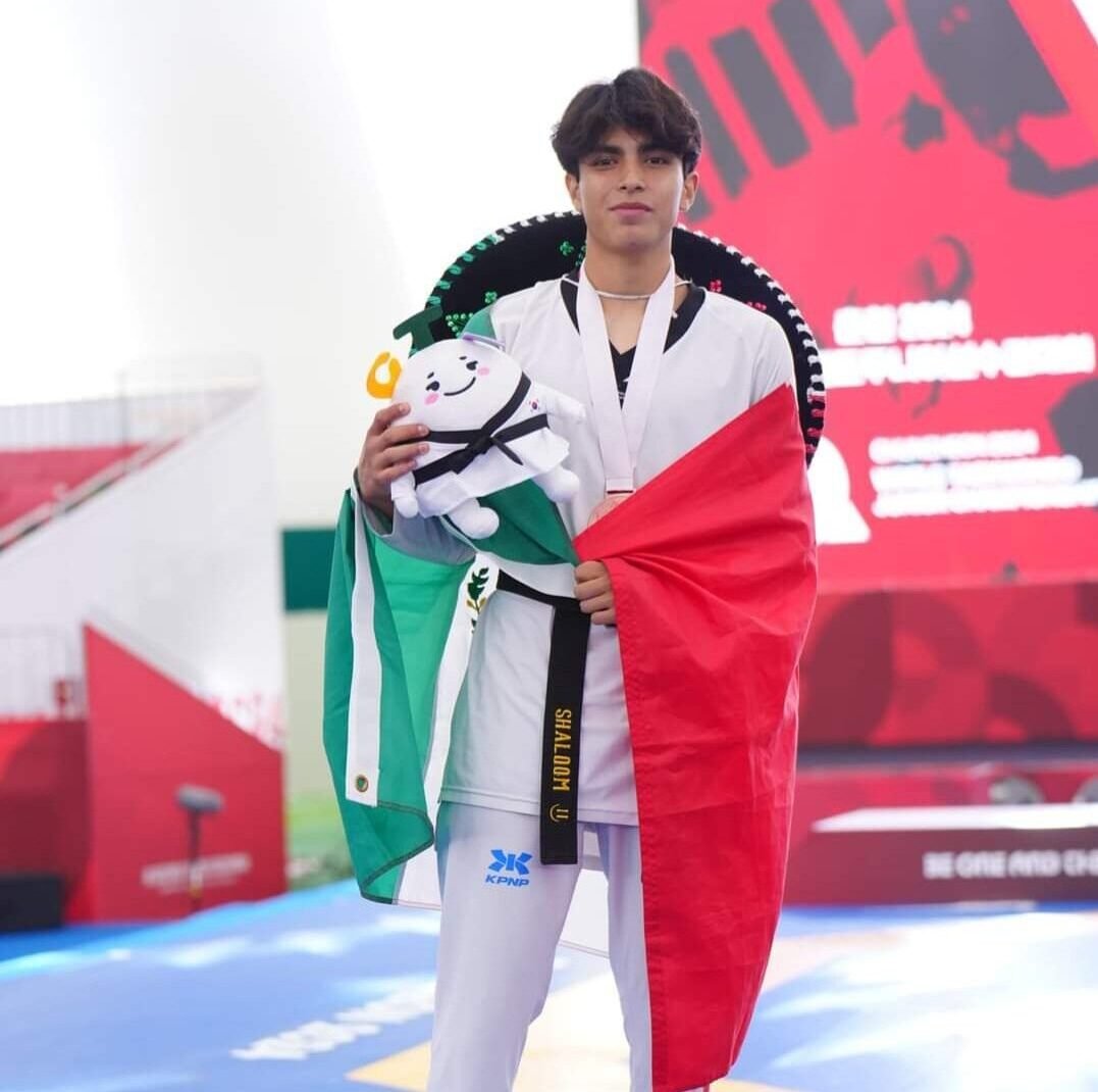 Jorge Rodríguez se colgó la plata en mundial de Taekwondo.
