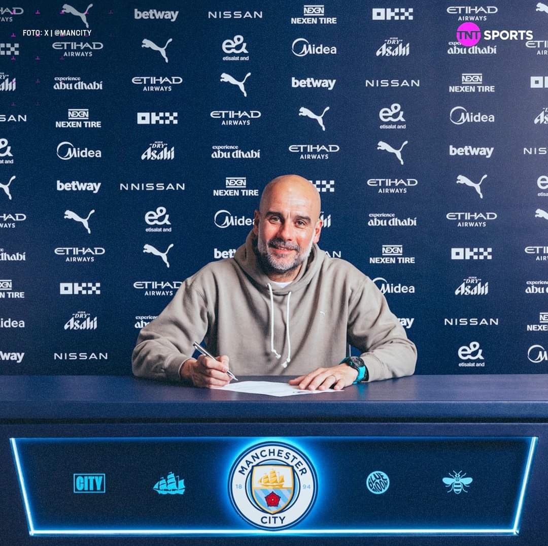 Hay Pep Guardiola para rato, renueva contrato en Manchester City.