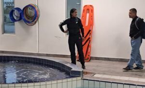Supervisa “La Bonita” Sánchez polideportivos estatales.