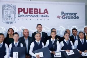 Desde Amozoc anuncia Armenta iniciativa para Universidad de las Ciencias Policiales.