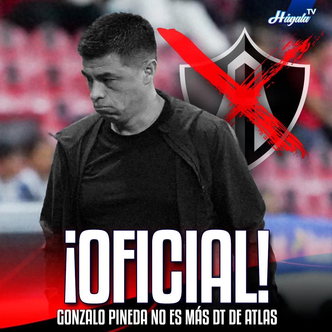 Primer entrenador en de la liha MX en caer, Gonzalo Pineda renuncia y Atlas