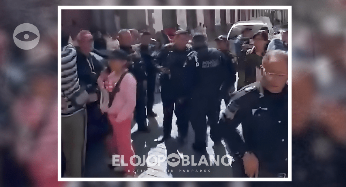Operativo contra ambulantes desata tensión a unos metros del Palacio Municipal