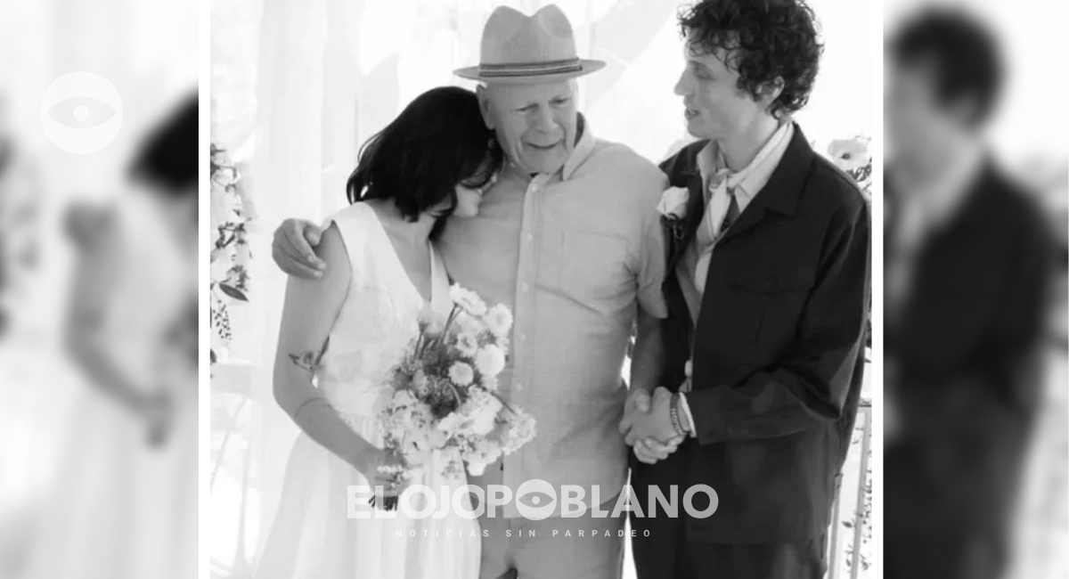 ¡CONMOVEDOR! Bruce Willis reaparece en boda de su Hija