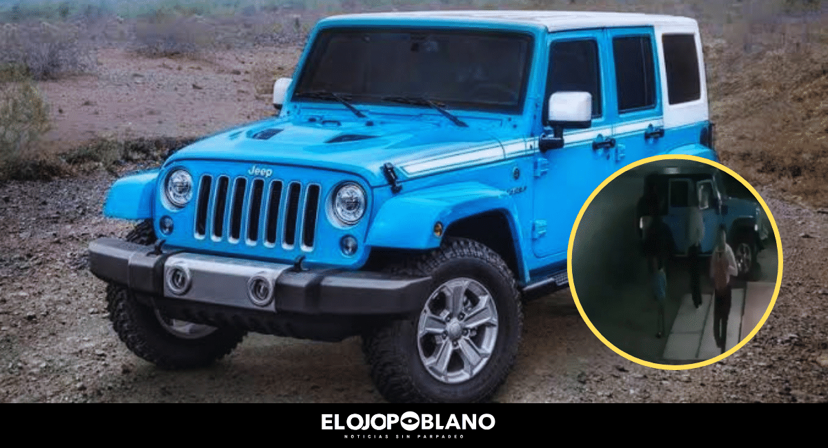 ¡A punta de pistola! Encañonan a un menor y roban una Jeep en Lomas de Angelópolis