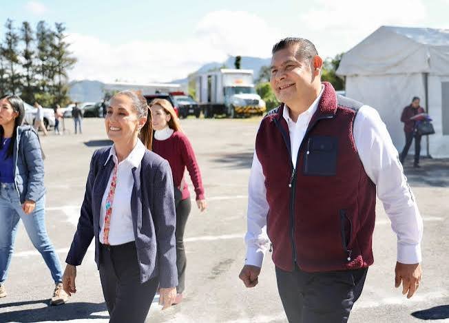 Urge a Puebla crecimiento y estabilidad en 16 visitas de Sheinbaum