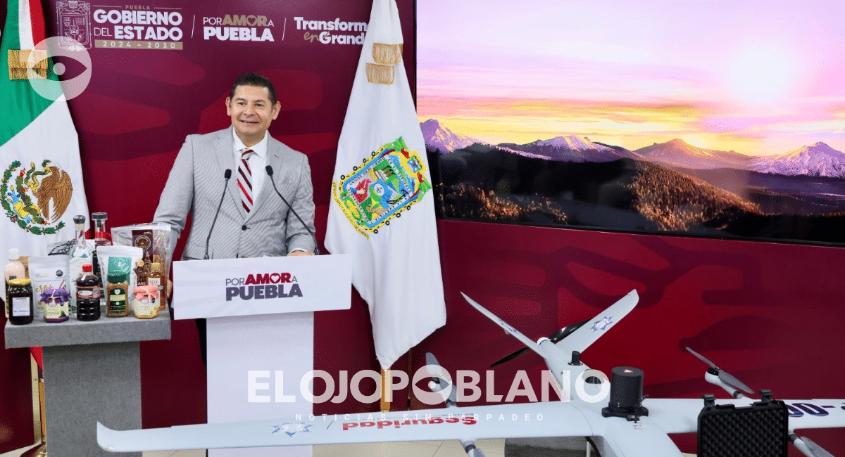 Puebla despliega tecnología aérea para vigilar carreteras y perseguir delincuentes
