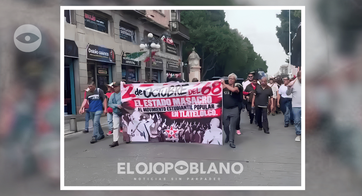 Puebla sale a las calles y recuerda el 2 de octubre